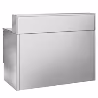 Stół chłodniczy sałatkowy ECO – 1368 mm – z 1 drzwiami i 4 szufladami – z nadstawką ze stali nierdzewnej na 8x GN 1/6