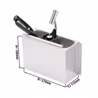 Dondurma Kaşık Yıkama Ünitesi- Kepçe Yıkama 270x112x180mm WATERSTOP ile kepçe yıkama duşu & entegre su geri akış önleyici & entegre su jeti regülatörü süzgeç tabağı dahil