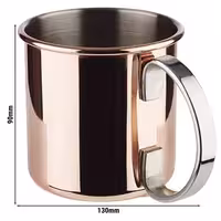 (6 adet) Kahve Kupası MOSCOW MULE - 450ml - Bakır
