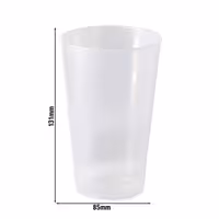 (60 pcs) Polycarbonate Cup (reusable) - 400ml - Ø 85mm - Clear