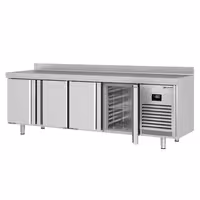 Zamrzni pult PREMIUM PLUS - 2452x700 mm - 630 l - Ventilirano hlađenje - s 4 vrata - Podignuti rub
