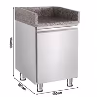 Stainless Steel Till Counter - 500mm - 1 Door - 500x800mm