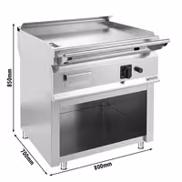 Plinski Teppanyaki roštilj - 12 kW - uključujući baznu jedinicu