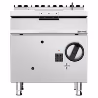 Gaasiga kallutatav praepann - 60 l - 20,5 kW - käsikallutusega - veeühendusega