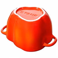 STAUB | CERAMIQUE - Cocotte - Paprikaform - Ø 110mm - Keramik - Orange-Röd