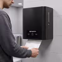 Dispenser za papirnate ručnike na rolni – s senzorom – nehrđajući čelik – crni