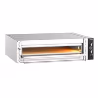 Electric Deck Pizza Oven - Single Deck - Refractory Stone Deck - 9 x Ø 30cm (12") - up to 450°C - Mechanical Controls