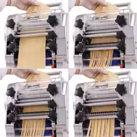 Maszyna do makaronu – elektryczna – długość wałka: 160 mm – 5 kg/h – z wałkownicą do ciasta