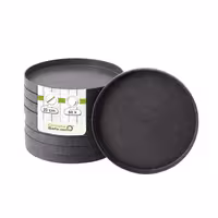 (60 pcs) Plate - flat - Bio-Compound - Ø200mm - Grey