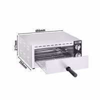 Electric Pizza Oven - Single Deck - Stone Deck - 1 - Ø 33cm (13") - 230V Single Phase - Mechanical Controls - up to 300°C