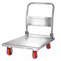 Transportna kolica - 600x850 mm - s 1 policom - s ručkom