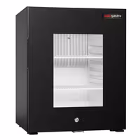 Minibar hladnjak - 402 mm - neto 34 l - s jednim staklenim vratima - crna