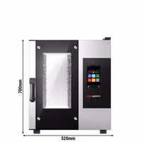 Commercial Electric Combi Oven - Touchscreen Controls - 5x GN 1/1 - Slimline - incl. Automatic washing system & Core temperature probe