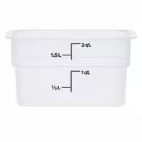 (6 komada) CAMBRO | CAMSQUARES® - Posude - 1,9 litara - Prozirne
