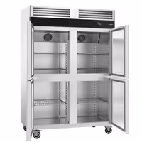 Szafa mroźnicza magazynowa ECO – stal nierdzewna – GN 1/1 – 1700 L – z 4 półdrzwiami