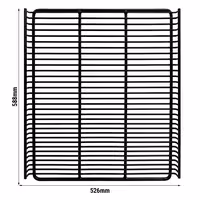 Potporna rešetka za hladnjak za pića - 588x526 mm - crna - plastificirana - uklj. 4 kvačice za pričvršćivanje - za GKS908N-B & GKS908NK-B - Visina rešetke: 20 mm