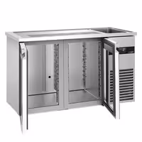 Pivski šank PREMIUM - 1550x700 mm - 2 Staklena vrata