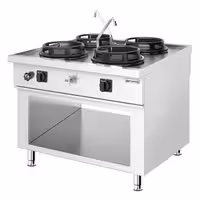 Fogão wok a gás - 60kW - 4 queimador(es) - incl. 2 torneira(s)