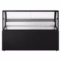 Serve Over Counter - 1580x910mm - double glazing - black front - LED lighting - capacity 230 litres