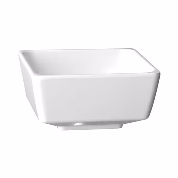 (6 adet) Kase - Melamin - FLOAT - 1,9L - köşeli - 190x190mm - Derinlik:95mm - Beyaz