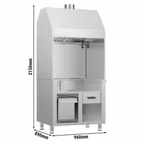 Neutral Element for Charcoal/Gas Grill BERLIN - 960mm - Stainless Steel
