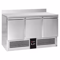 Aukstuma galds PREMIUM - 1368x700 mm - 368 l - ar 3 durvīm - ar apmali