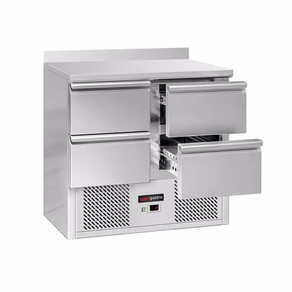 Rashladni pult ECO - 900x700 mm - 240 l - Statičko hlađenje - s 4 ladica - Podignuti rub