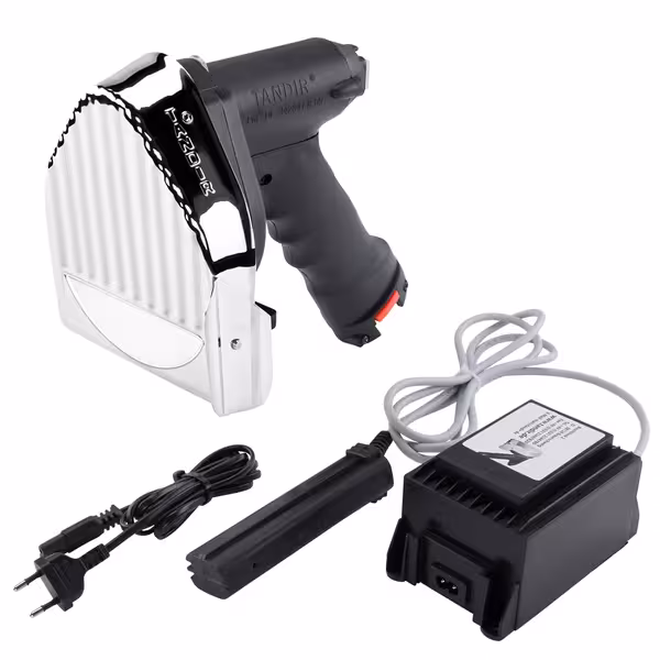 TANDIR® | Elektrisch kebabmes II 120 - incl. 2 messen, slijpsteen, kabel & tafelvoeding
