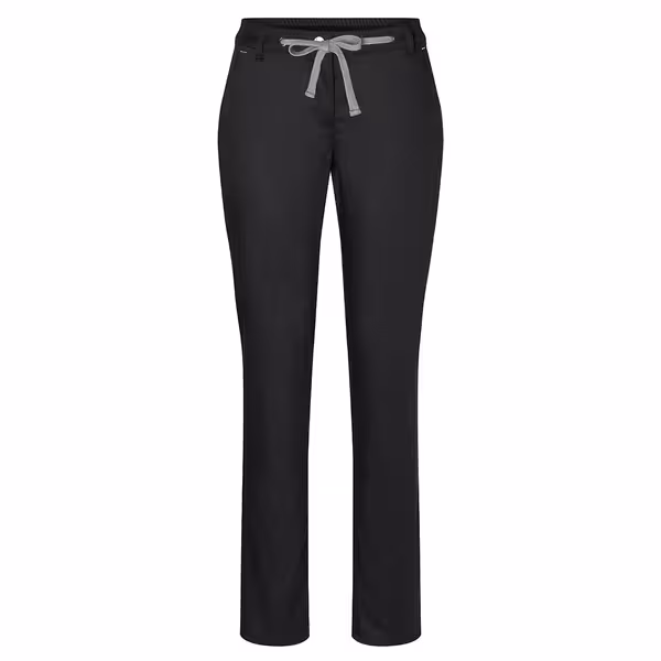 KARLOWSKY | Ženske moderne rastezljive chino hlače – crne – veličina: 34