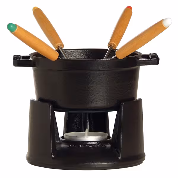 STAUB | SPECIALITIES - Mini Fondü Seti - Ø 100mm - Siyah