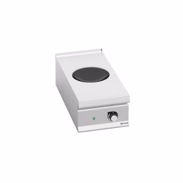 Plită cu inducție pentru wok PROFESIONALĂ - 5 kW - 1 zonă de gătit - bol wok Ø 300 mm