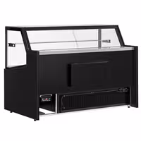 Serve Over Counter - 1580x910mm - double glazing - black front - LED lighting - capacity 230 litres