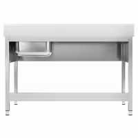 Sudoper PREMIUM - 1600x600 mm - s donjom policom - s 1 koritom - korito desno - inox