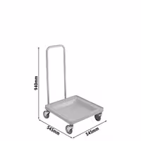 CAMBRO | CAMDOLLY® - Transportna kolica - Sa drškom - Siva boja