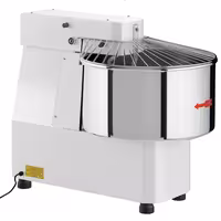 Spiralna miješalica za tijesto - 53 l / 44 kg - 1 brzina - s fiksnom posudom - s mehaničkim timerom - 400 V - za pizzu i kruh