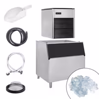 Commercial Ice Machine - Nugget - 335 kg/24 h - incl. ice storage container