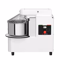 Spiralna miješalica za tijesto - 22 l / 18 kg - 1 brzina - podizna glava i uklonjiva posuda - s mehaničkim timerom - 400 V
