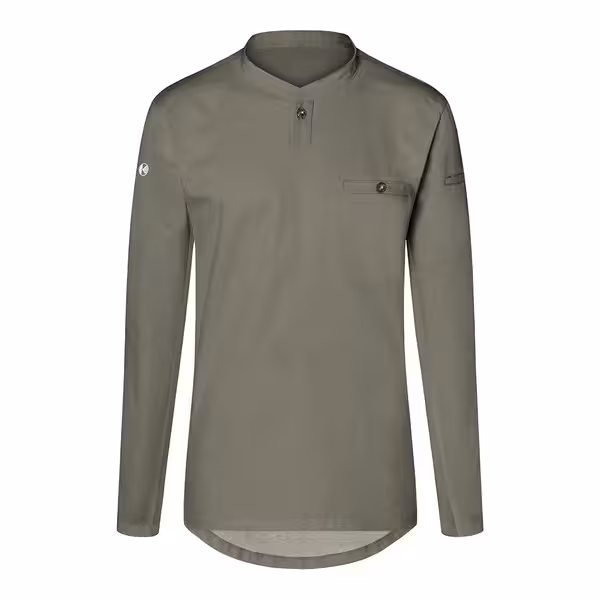 (6 pieces) KARLOWSKY | Men's Long Sleeve Performance Work Shirt – Sage - Size XS - Slim Fit