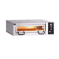 Electric Deck Pizza Oven Power - Single Deck - Refractory Stone Deck - 4 x Ø 34cm (13.4") - 230V 3 Phase - Mechanical Controls