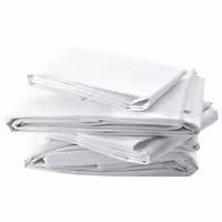(10 unid) Lençol‑capa para camas box spring - 295x305cm - Branco