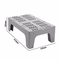 CAMBRO | Serija S - Skladišna baza za teški teret - 915 mm - Sa perforiranom površinom - Točkasto siva boja