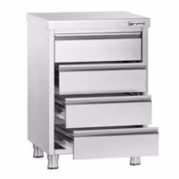 Lådhurts PREMIUM - med 4 lådor - 500x600 mm - för GN 1/2, 1/4, 2/8, 1/3, 1/6, 1/9