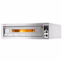 (2 pcs) Electric Deck Pizza Oven - Twin Deck - Refractory Stone Deck - 6+6 - Ø 33cm (13") - Mechanical Controls - up to 400°C