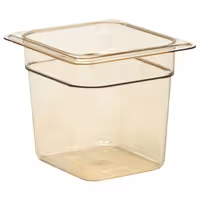 (6 komada) CAMBRO | H-PAN™ - Toplinski otporna GN-Posuda 1/6 - Boja jantara - Visina: 150 mm