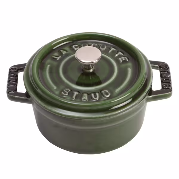 STAUB | LA COCOTTE - Mini Cocotte - Ø 100mm - Gjutjärn - Basilikagrön