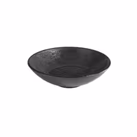 (6 adet) Kase - DARK WAVE - Melamin - 0,5L - yuvarlak - Ø175mm - Derinlik:50mm - Siyah