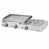 Gázüzemű rostlap - 8,7 kW - Sima - Sütőfelület: 583x395 mm - asztali - Professzionális