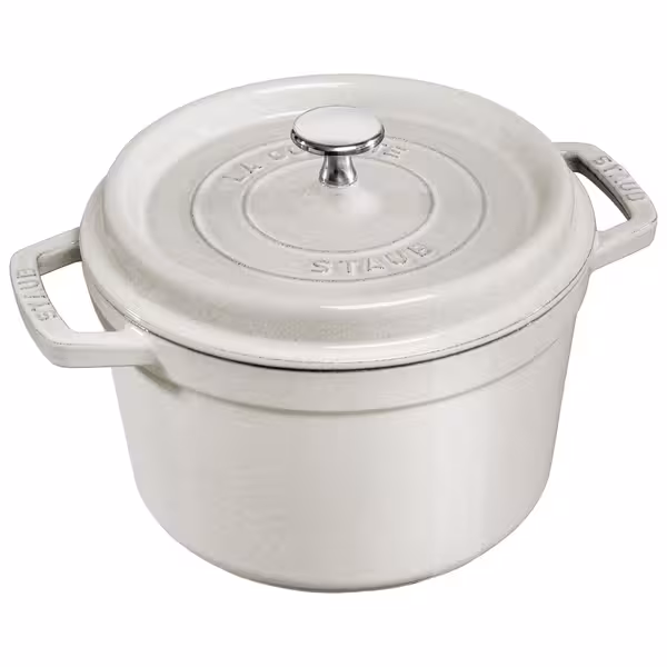 STAUB | LA COCOTTE - Duboki cocotte - Ø 240 mm - Lijevano željezo - Bijeli tartuf 
