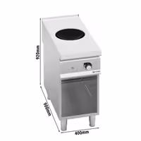 Wok a induzione (da banco) - 5,0kW - 1 zona di cottura - Ø 300mm