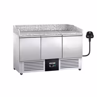 Commercial Pizza Prep Counter PREMIUM – 1400 × 700 mm – with 3 Doors